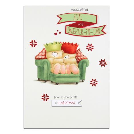 Son & Daughter-In-Law Forever Friends Christmas Card